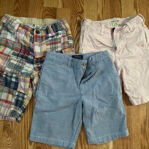 Polo by Ralph Lauren Plaid, Pink, and Blue Shorts Set